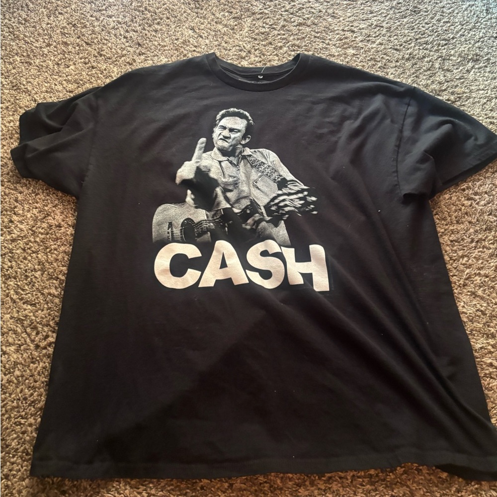 Black Graphic T-Shirt Johnny cash